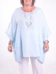 Lagenlook Oversized Linen Tunic - 10077 LINEN, , Pure Plus Clothing, Lagenlook Clothing, Plus Size Fashion, Over 50 Fashion