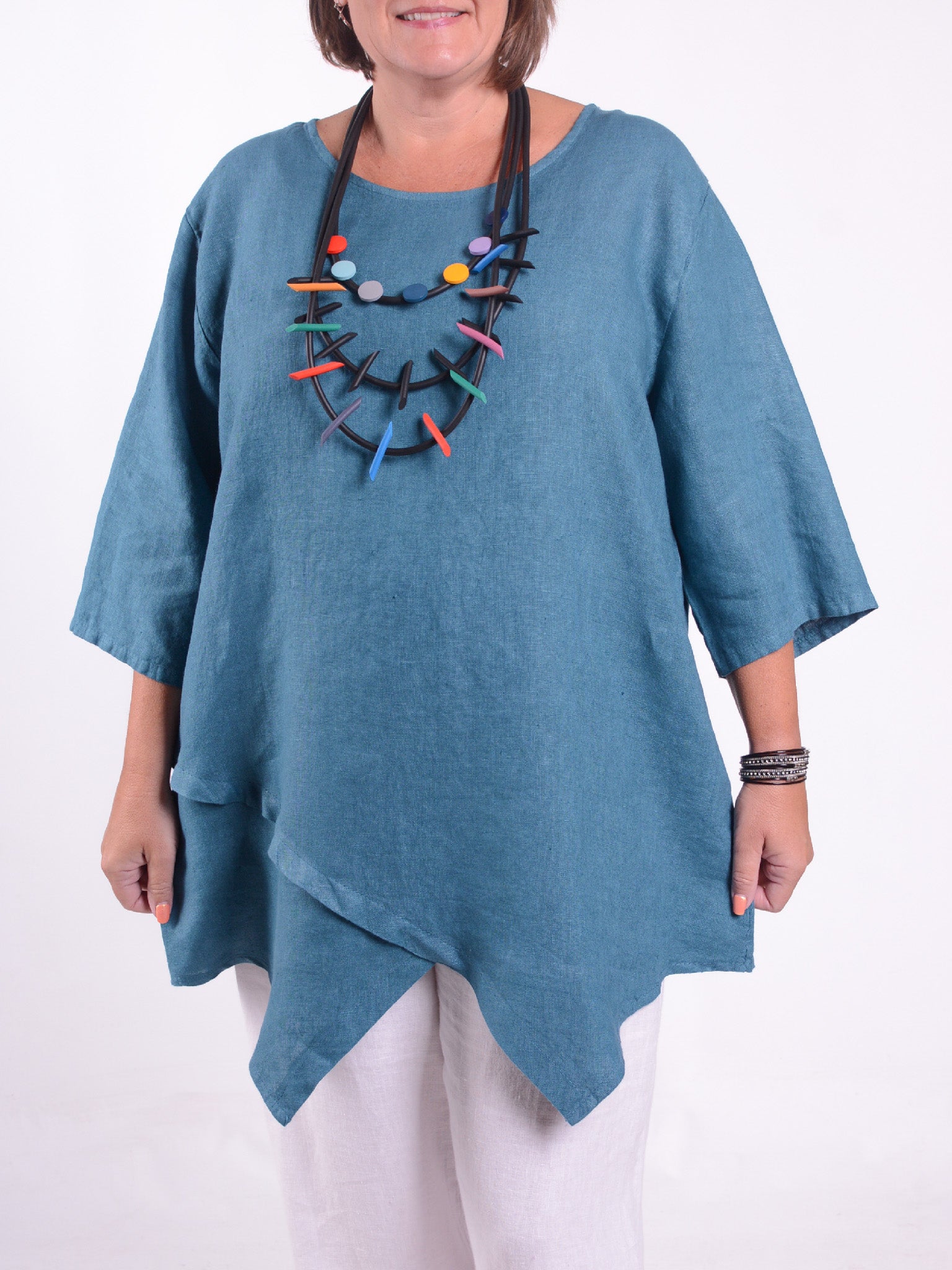 Lagenlook Linen Tunic - 12552, , Pure Plus Clothing, Lagenlook Clothing, Plus Size Fashion, Over 50 Fashion