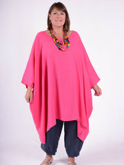 Lagenlook Oversized Cotton/Linen Kaftan Tunic - 3486, Tops & Shirts, Pure Plus Clothing, Lagenlook Clothing, Plus Size Fashion, Over 50 Fashion