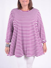 Striped Swing Top - 20516 STRIPE, , Pure Plus Clothing, Lagenlook Clothing, Plus Size Fashion, Over 50 Fashion