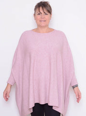 Soft Knit Batwing Sleeve Jumper  - 2700, Jumpers & Cardigans, Pure Plus Clothing, Lagenlook Clothing, Plus Size Fashion, Over 50 Fashion
