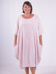Striped Cotton Parachute Dress With Pockets - 9215 Stripe, Dresses, Pure Plus Clothing, Lagenlook Clothing, Plus Size Fashion, Over 50 Fashion