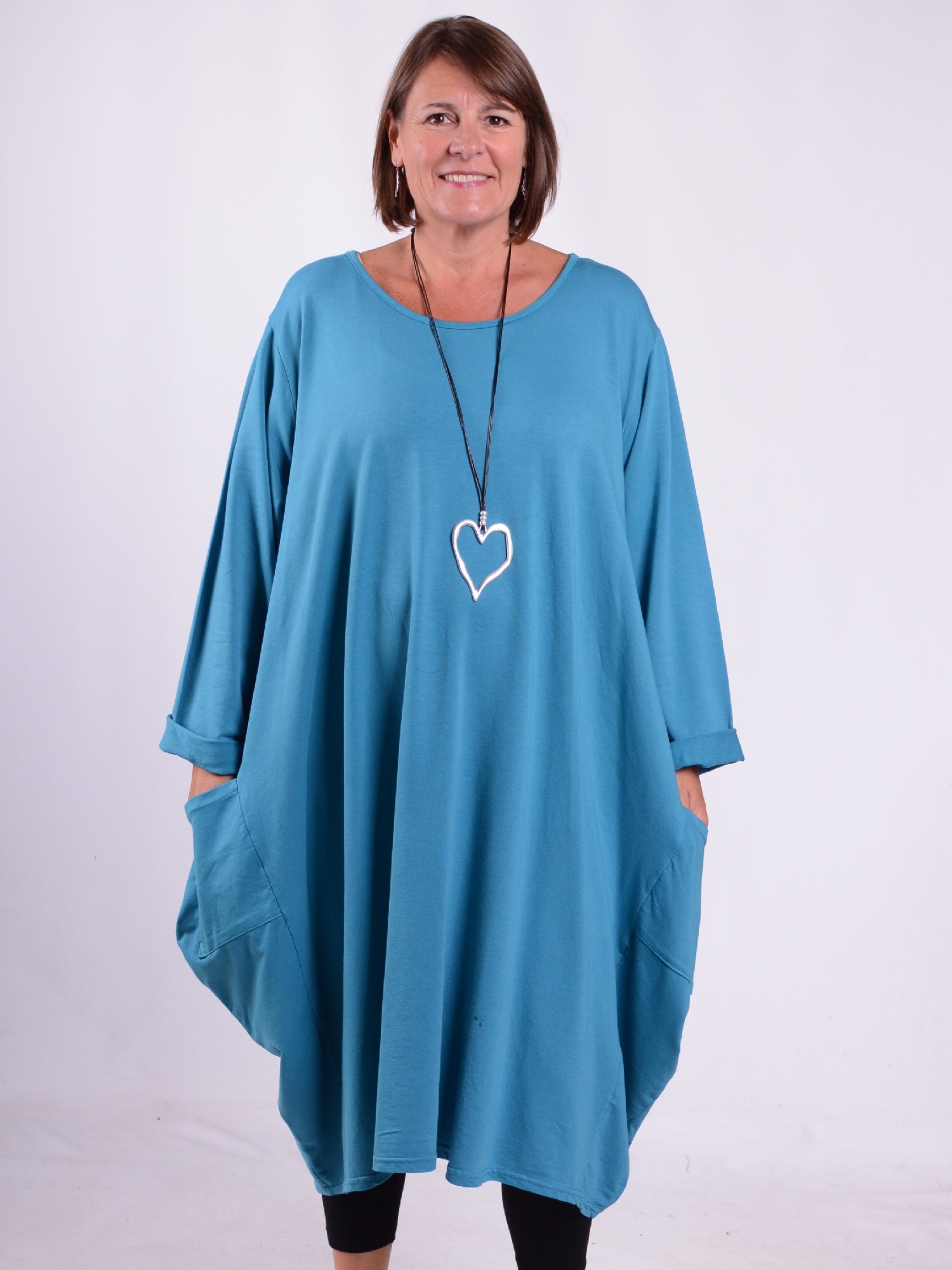 Parachute Dress With Pockets - 9215 Plain, Dresses, Pure Plus Clothing, Lagenlook Clothing, Plus Size Fashion, Over 50 Fashion
