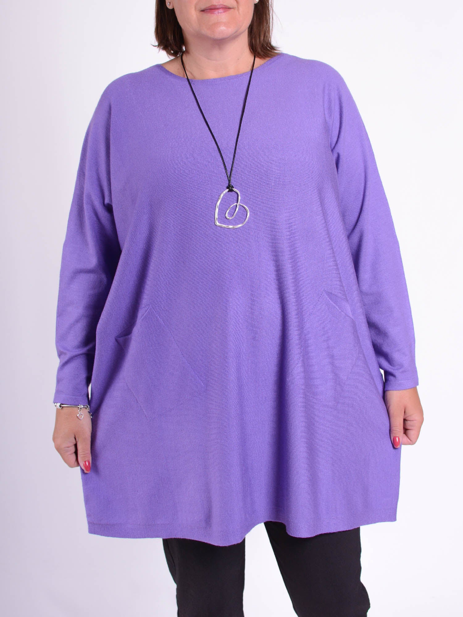 Lagenlook Oversized Jumper - J1, Jumpers & Cardigans, Pure Plus Clothing, Lagenlook Clothing, Plus Size Fashion, Over 50 Fashion