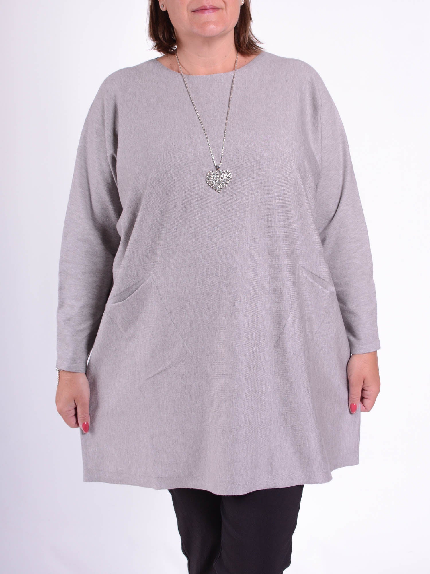 Lagenlook Oversized Jumper - J1, Jumpers & Cardigans, Pure Plus Clothing, Lagenlook Clothing, Plus Size Fashion, Over 50 Fashion