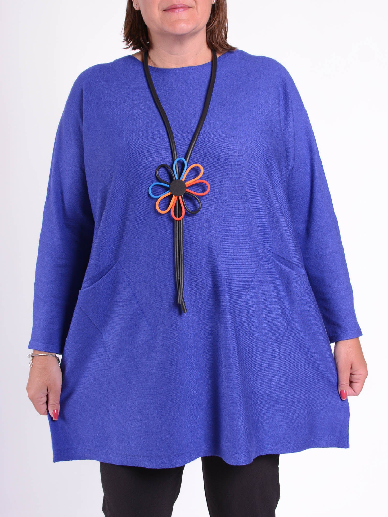 Lagenlook Oversized Jumper - J1, Jumpers & Cardigans, Pure Plus Clothing, Lagenlook Clothing, Plus Size Fashion, Over 50 Fashion