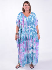 Ocean Mist Tie-Dye Maxi Kaftan - KAF48