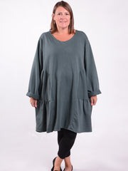 Lagenlook Long Jersey Cotton Tunic - 13151