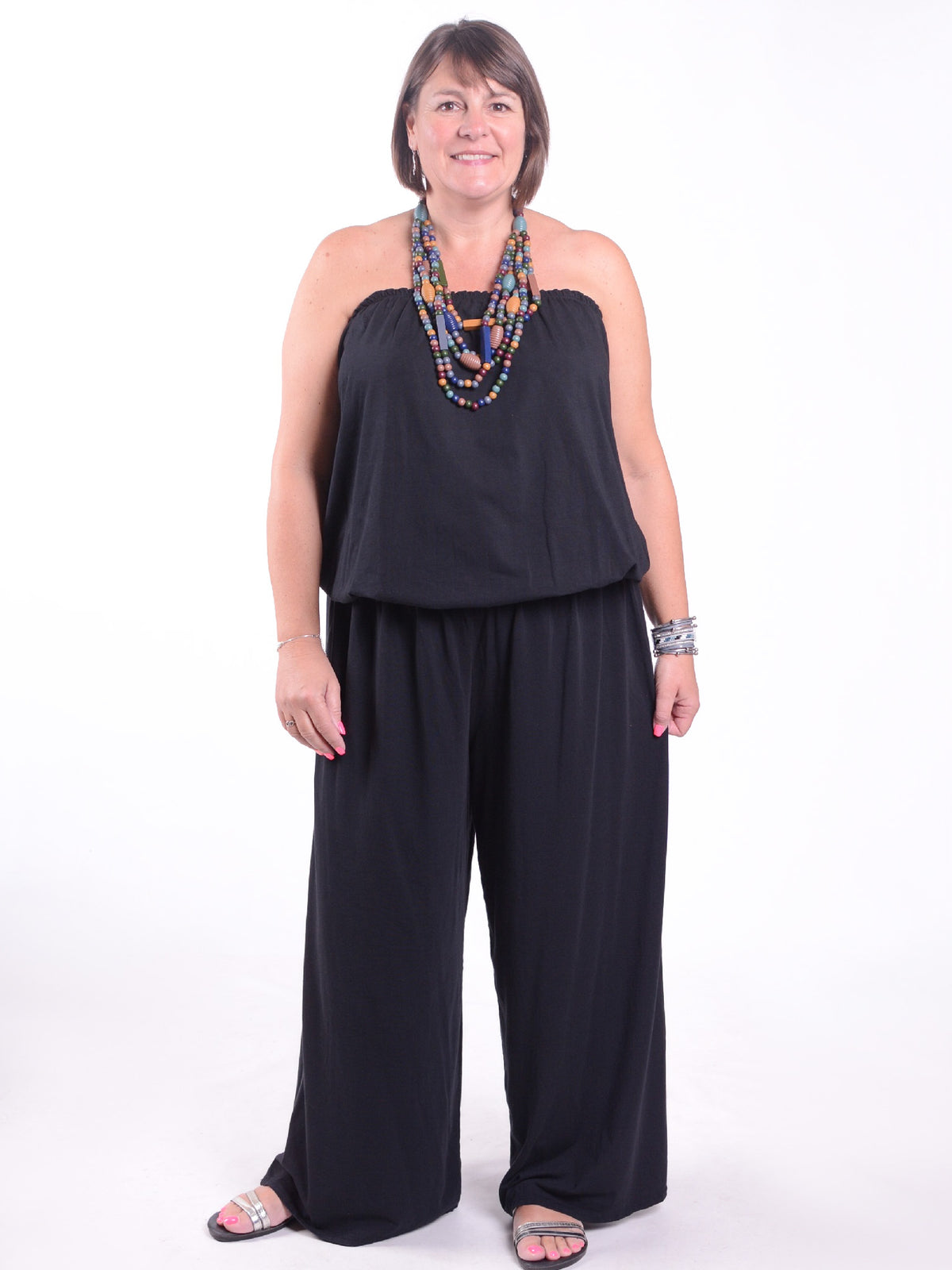 Pure Plus Jumpsuit - 21552, , Pure Plus Clothing, Lagenlook Clothing, Plus Size Fashion, Over 50 Fashion