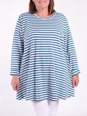 Striped Swing Top - 20516 STRIPE, , Pure Plus Clothing, Lagenlook Clothing, Plus Size Fashion, Over 50 Fashion