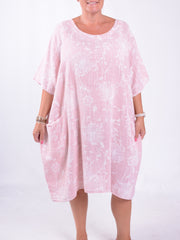Lagenlook Lightweight Dandelion Cotton Dress with pockets - 12232