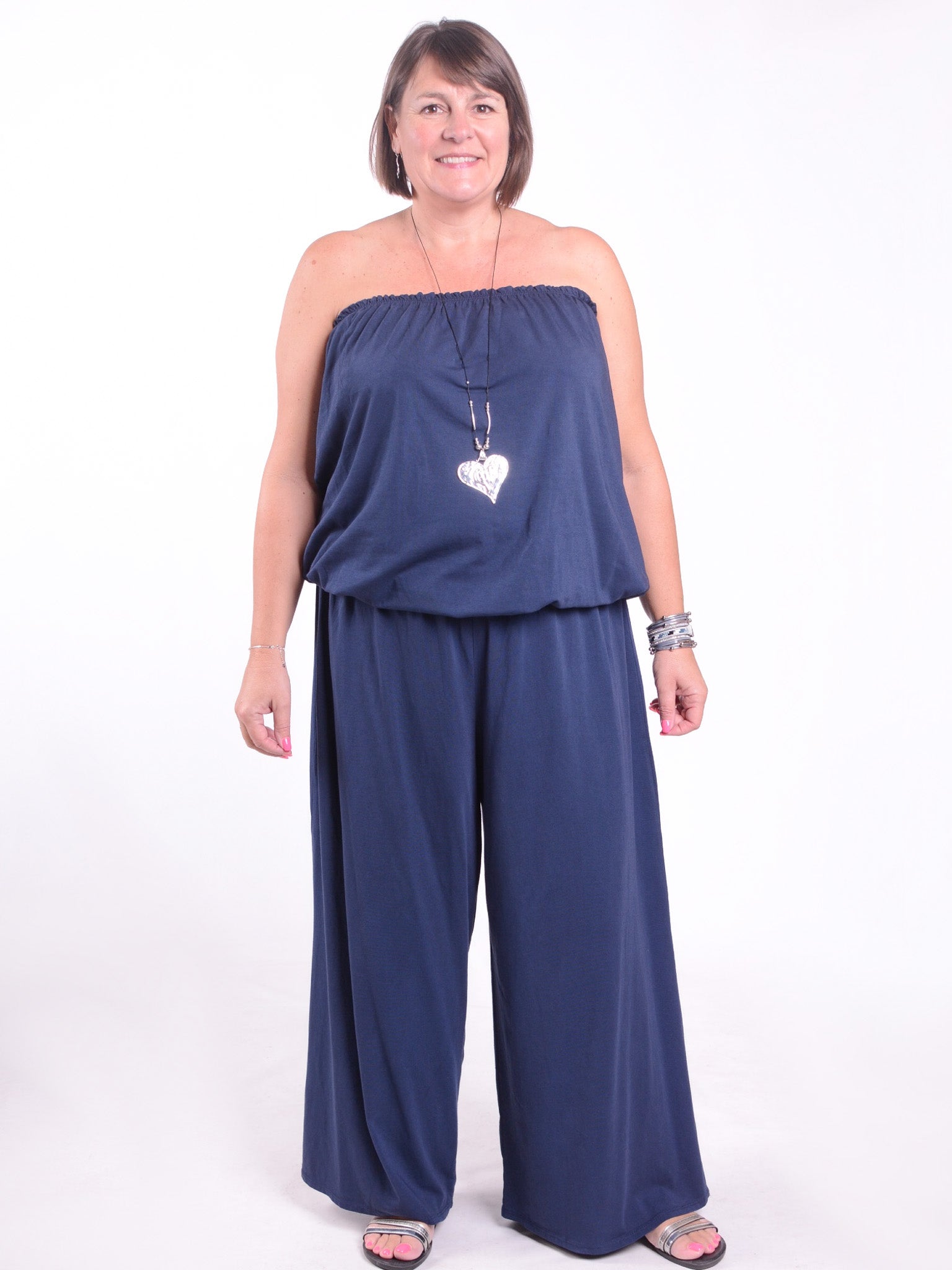 Pure Plus Jumpsuit - 21552, , Pure Plus Clothing, Lagenlook Clothing, Plus Size Fashion, Over 50 Fashion