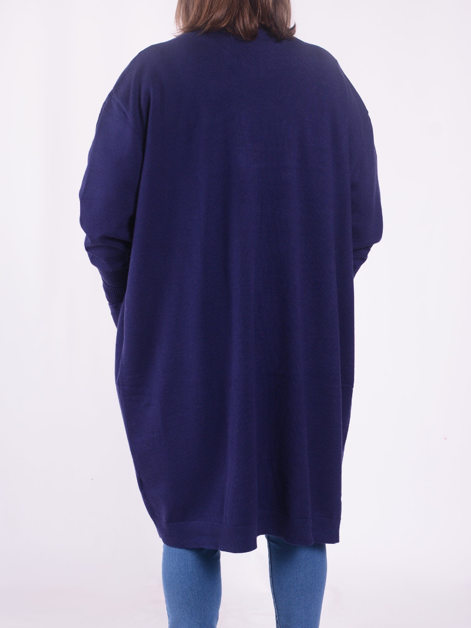 Soft Knit Longline Cardigan - CT1, Jumpers & Cardigans, Pure Plus Clothing, Lagenlook Clothing, Plus Size Fashion, Over 50 Fashion