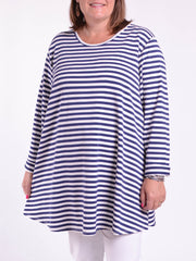 Striped Swing Top - 20516 STRIPE, , Pure Plus Clothing, Lagenlook Clothing, Plus Size Fashion, Over 50 Fashion