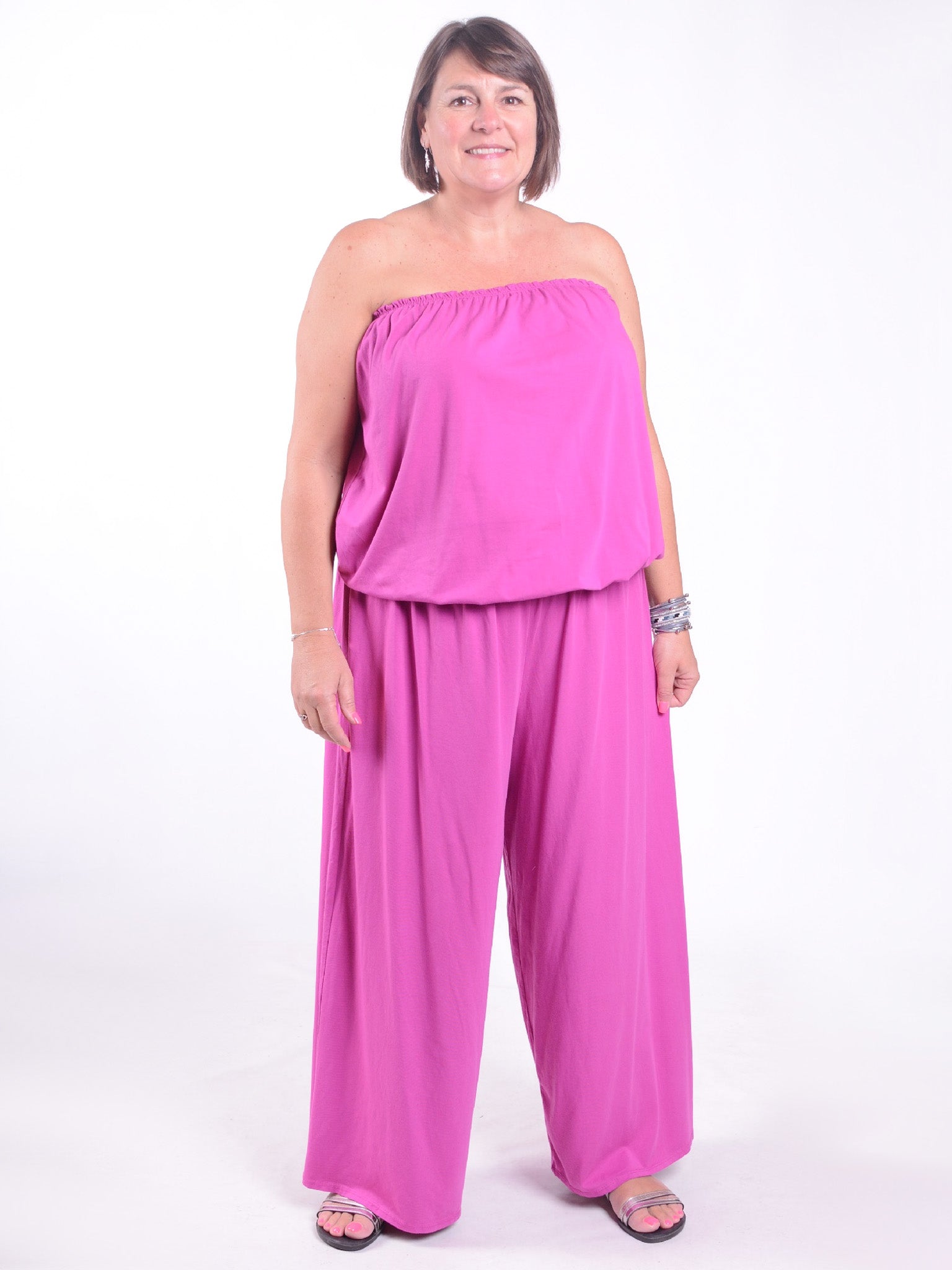 Pure Plus Jumpsuit - 21552, , Pure Plus Clothing, Lagenlook Clothing, Plus Size Fashion, Over 50 Fashion
