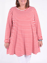 Striped Swing Top - 20516 STRIPE, , Pure Plus Clothing, Lagenlook Clothing, Plus Size Fashion, Over 50 Fashion