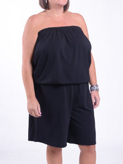 Plus Size Shorts Playsuit, , Pure Plus Clothing, Lagenlook Clothing, Plus Size Fashion, Over 50 Fashion