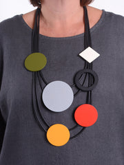 Contemporary Statement Colourful  Necklace - COL9