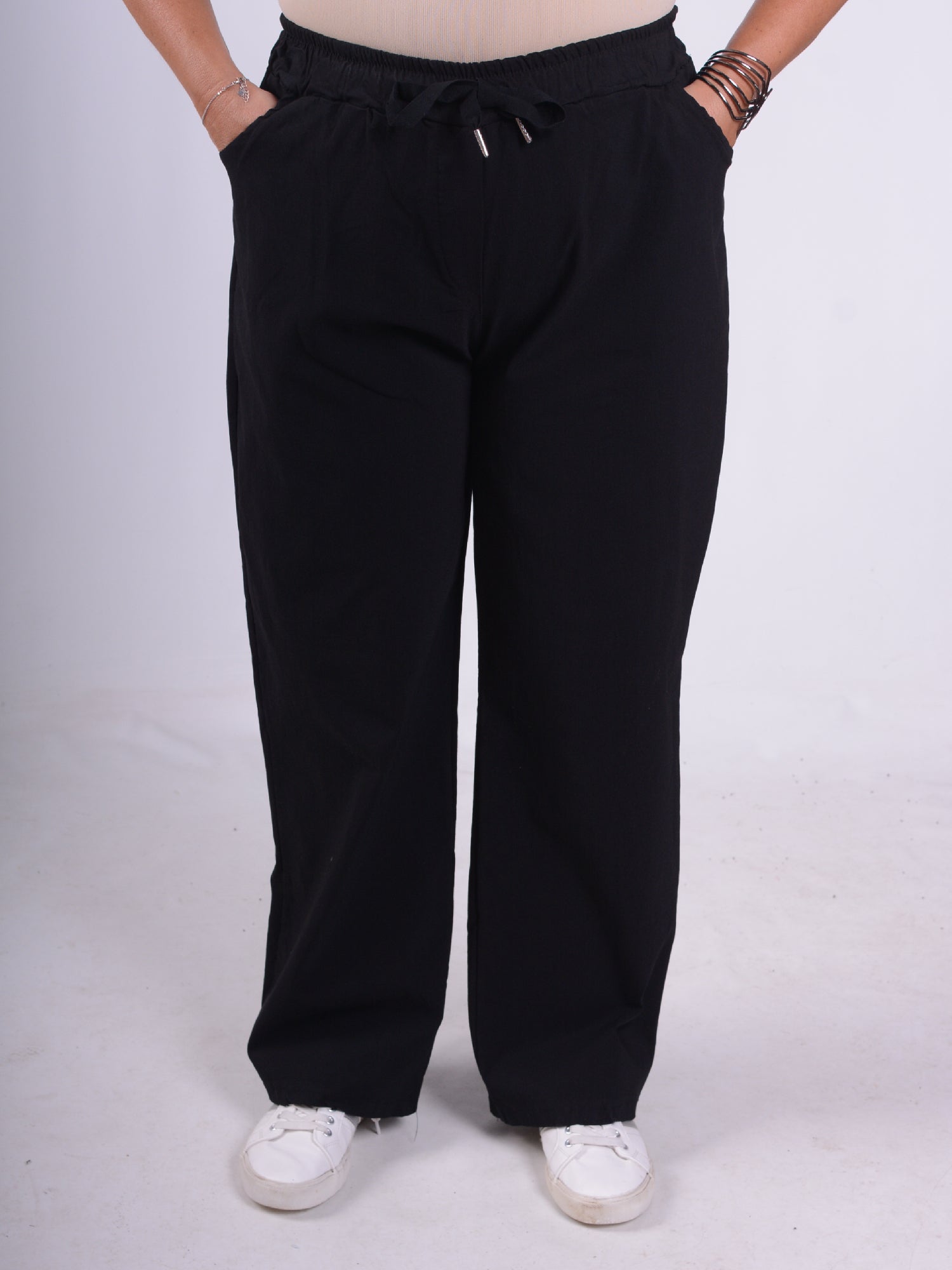 Wide-Leg Magic Pants - 12947, , Pure Plus Clothing, Lagenlook Clothing, Plus Size Fashion, Over 50 Fashion