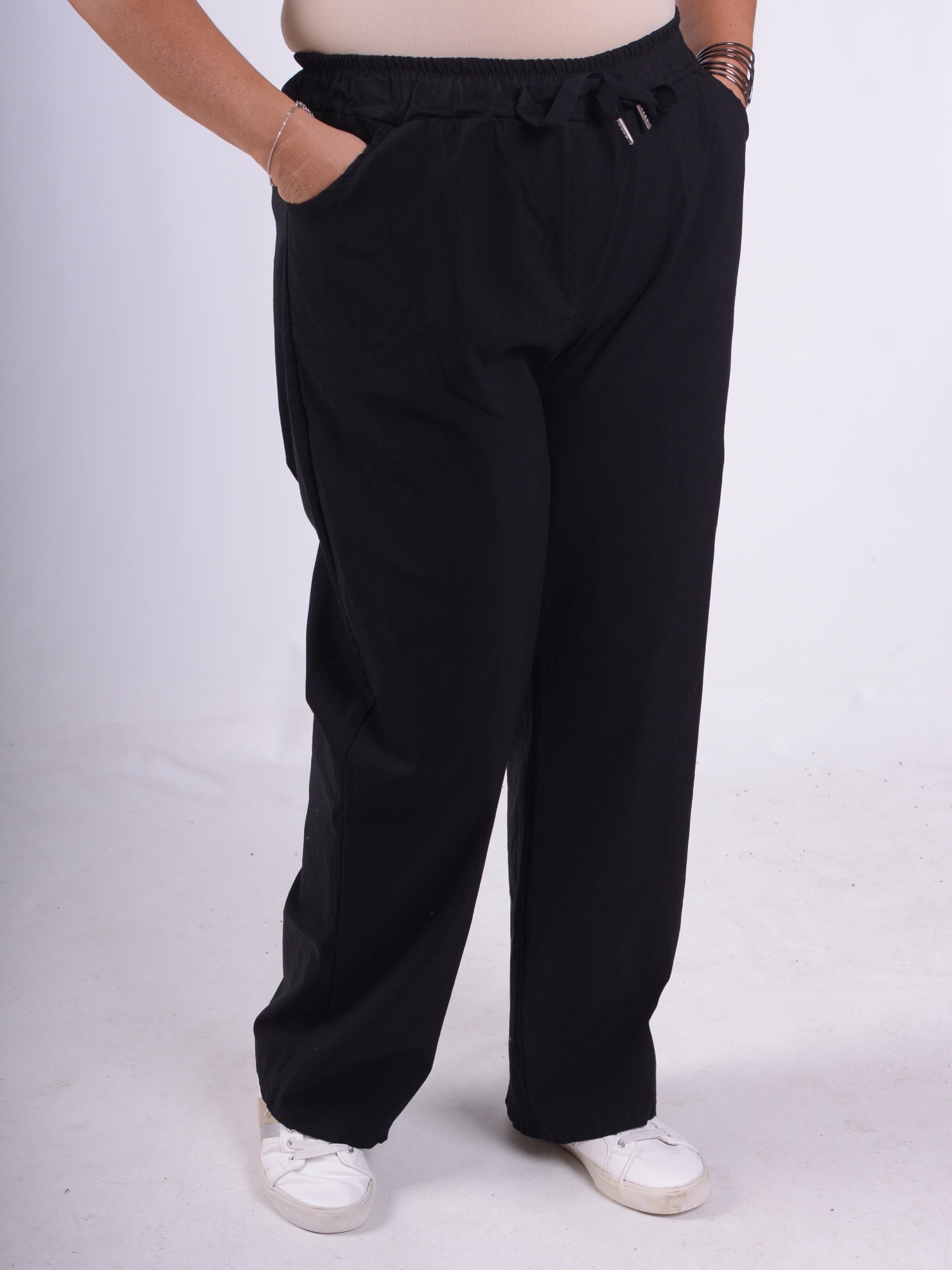 Wide-Leg Magic Pants - 12947, , Pure Plus Clothing, Lagenlook Clothing, Plus Size Fashion, Over 50 Fashion