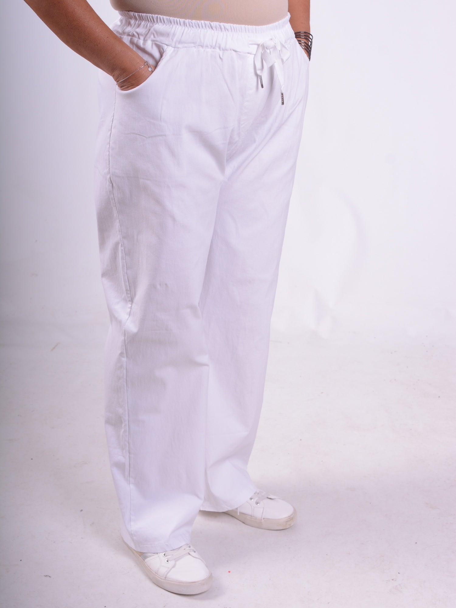 Wide-Leg Magic Pants - 12947, , Pure Plus Clothing, Lagenlook Clothing, Plus Size Fashion, Over 50 Fashion