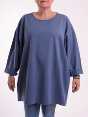 Basic Cotton Top - 9482 PLAIN, Tops & Shirts, Pure Plus Clothing, Lagenlook Clothing, Plus Size Fashion, Over 50 Fashion