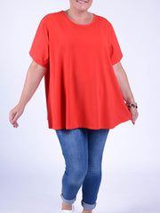 Basic Cotton Swing T Shirt - Round Neck 10516, Tops & Shirts, Pure Plus Clothing, Lagenlook Clothing, Plus Size Fashion, Over 50 Fashion