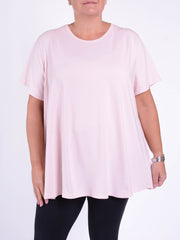 Basic Cotton Swing T Shirt - Round Neck 10516, Tops & Shirts, Pure Plus Clothing, Lagenlook Clothing, Plus Size Fashion, Over 50 Fashion