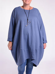 Oversized Cocoon Tunic  - 10517, Tops & Shirts, Pure Plus Clothing, Lagenlook Clothing, Plus Size Fashion, Over 50 Fashion