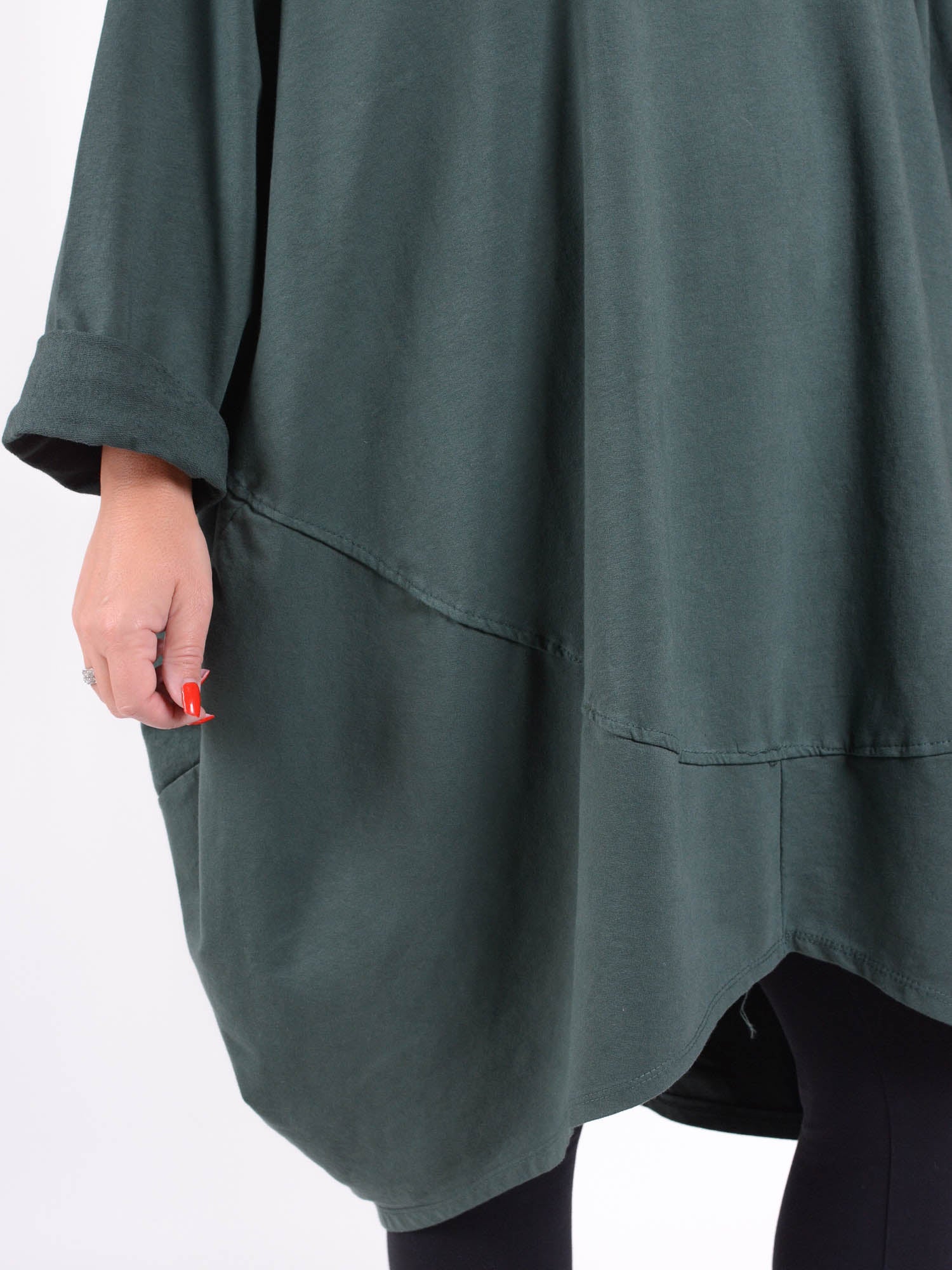 Oversized Cocoon Tunic  - 10517, Tops & Shirts, Pure Plus Clothing, Lagenlook Clothing, Plus Size Fashion, Over 50 Fashion