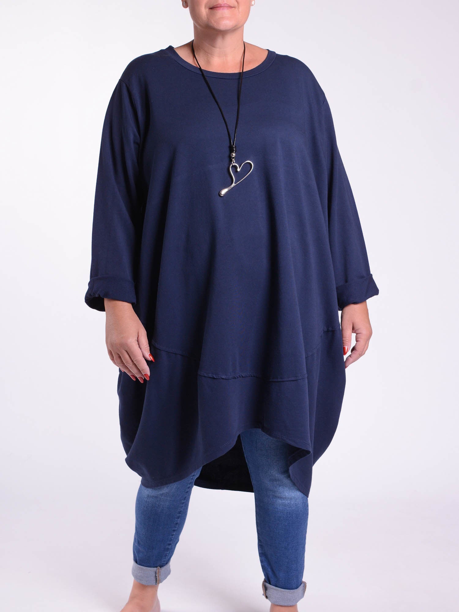 Oversized Cocoon Tunic  - 10517, Tops & Shirts, Pure Plus Clothing, Lagenlook Clothing, Plus Size Fashion, Over 50 Fashion