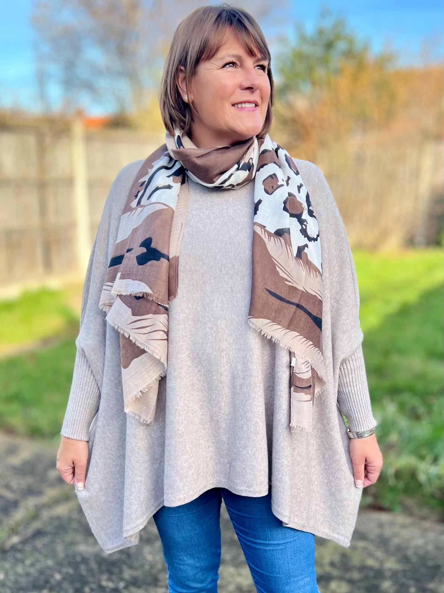 Soft Knit Batwing Sleeve Jumper  - 2700, Jumpers & Cardigans, Pure Plus Clothing, Lagenlook Clothing, Plus Size Fashion, Over 50 Fashion