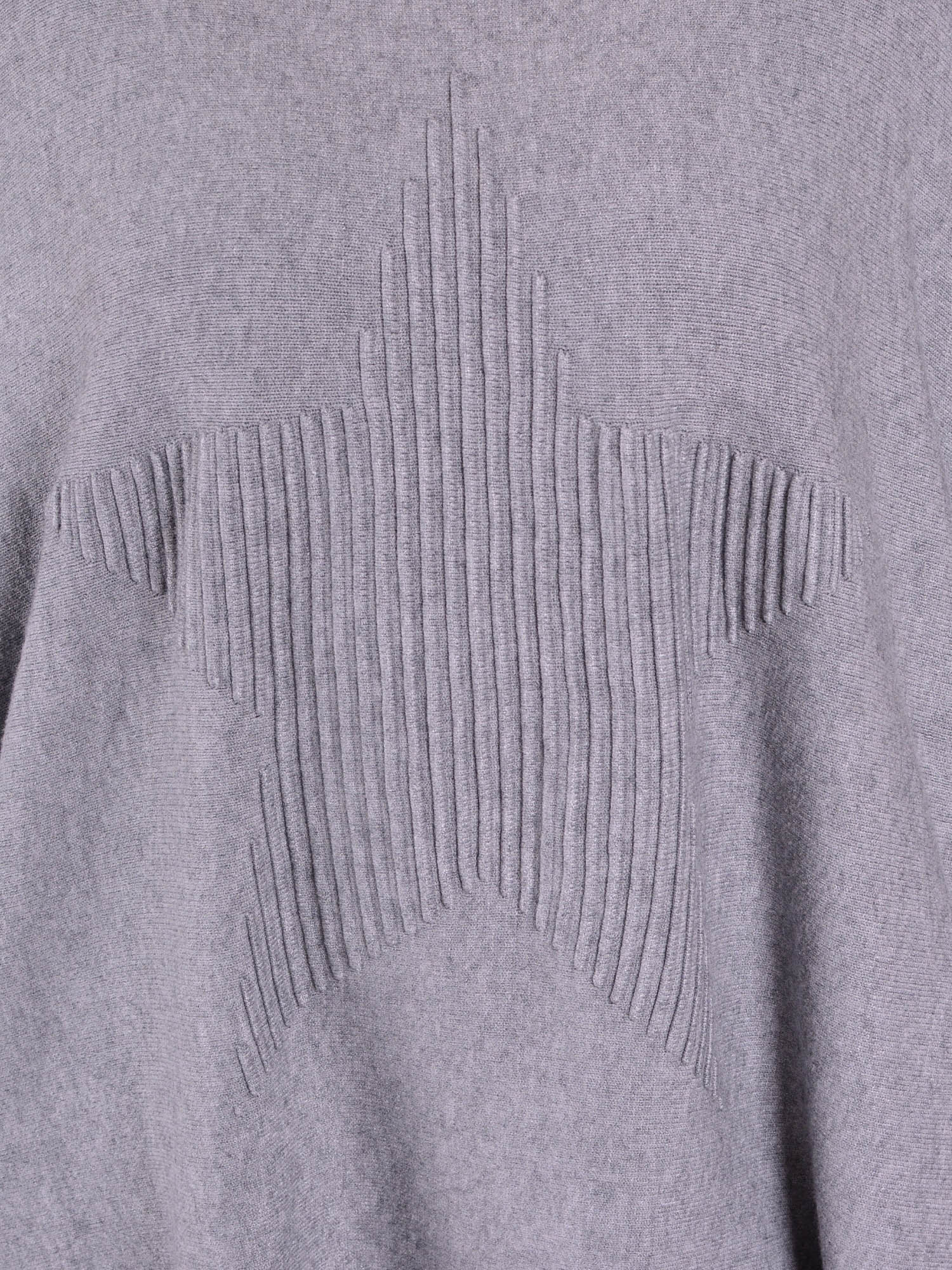 Soft Knit Batwing Sleeve Jumper with Star design - 3600, Jumpers & Cardigans, Pure Plus Clothing, Lagenlook Clothing, Plus Size Fashion, Over 50 Fashion