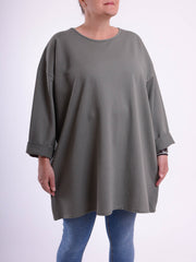 Basic Cotton Top - 9482 PLAIN, Tops & Shirts, Pure Plus Clothing, Lagenlook Clothing, Plus Size Fashion, Over 50 Fashion