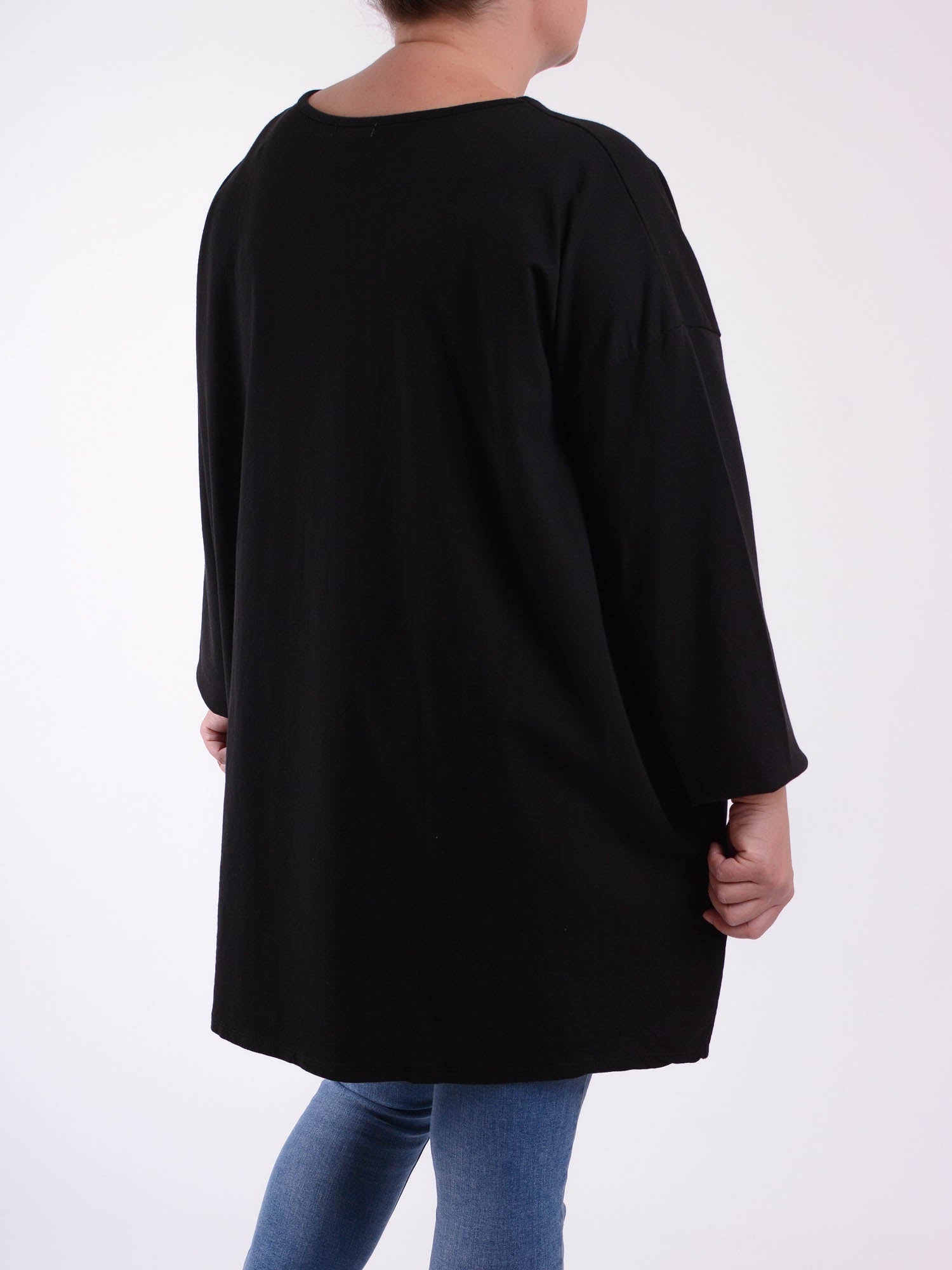 Basic Cotton Top - 9482 PLAIN, Tops & Shirts, Pure Plus Clothing, Lagenlook Clothing, Plus Size Fashion, Over 50 Fashion