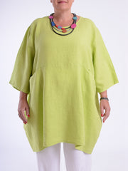 Heavy Linen Quirky Tunic - 9479, Tops & Shirts, Pure Plus Clothing, Lagenlook Clothing, Plus Size Fashion, Over 50 Fashion