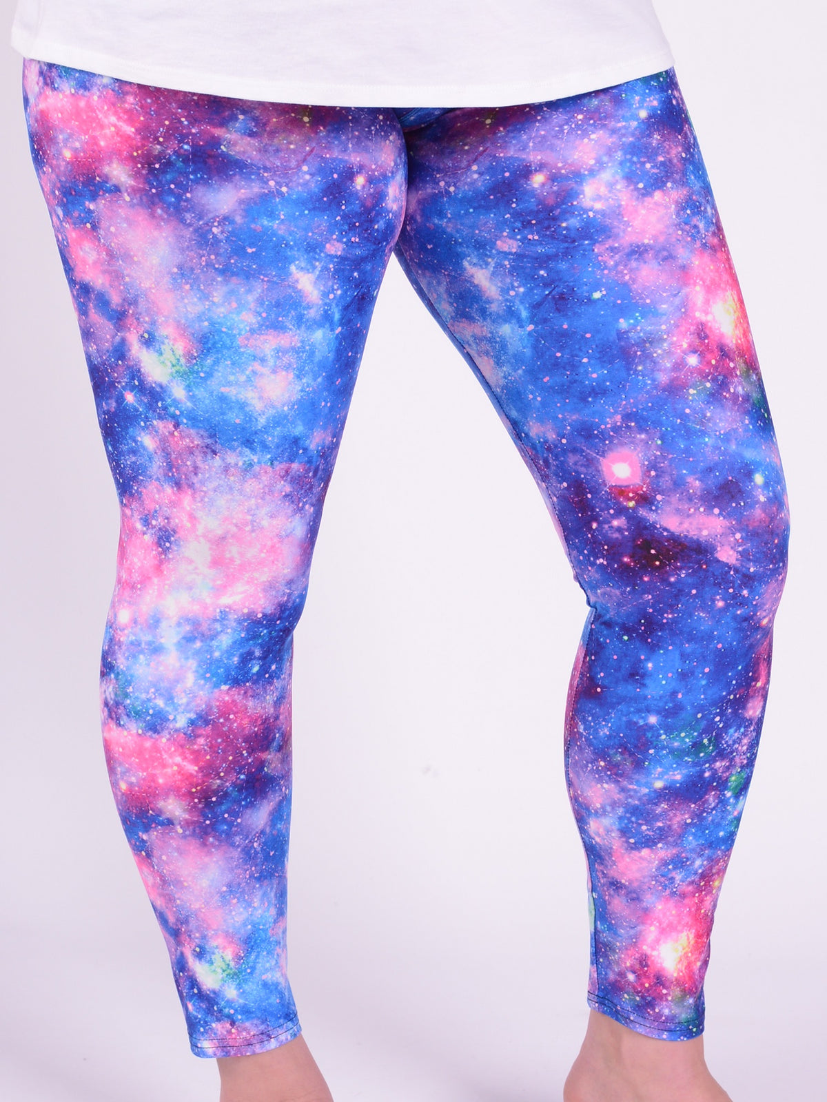 Leggings - Galaxy - L17, , Pure Plus Clothing, Lagenlook Clothing, Plus Size Fashion, Over 50 Fashion