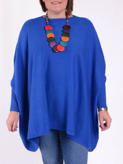 Soft Knit Batwing Sleeve Jumper  - 2700, Jumpers & Cardigans, Pure Plus Clothing, Lagenlook Clothing, Plus Size Fashion, Over 50 Fashion