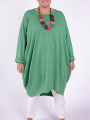 Oversized Cocoon Tunic  - 10517, Tops & Shirts, Pure Plus Clothing, Lagenlook Clothing, Plus Size Fashion, Over 50 Fashion