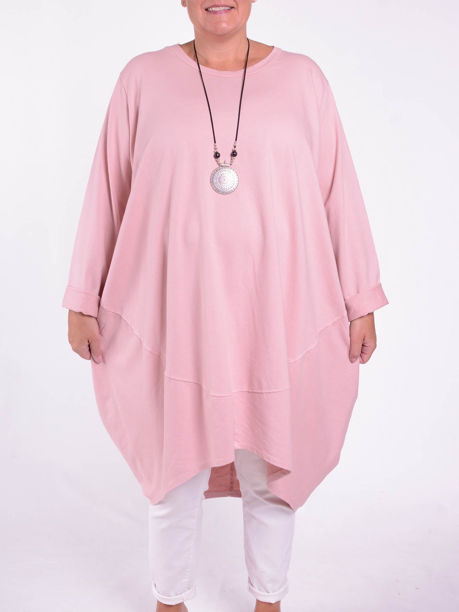 Oversized Cocoon Tunic  - 10517, Tops & Shirts, Pure Plus Clothing, Lagenlook Clothing, Plus Size Fashion, Over 50 Fashion
