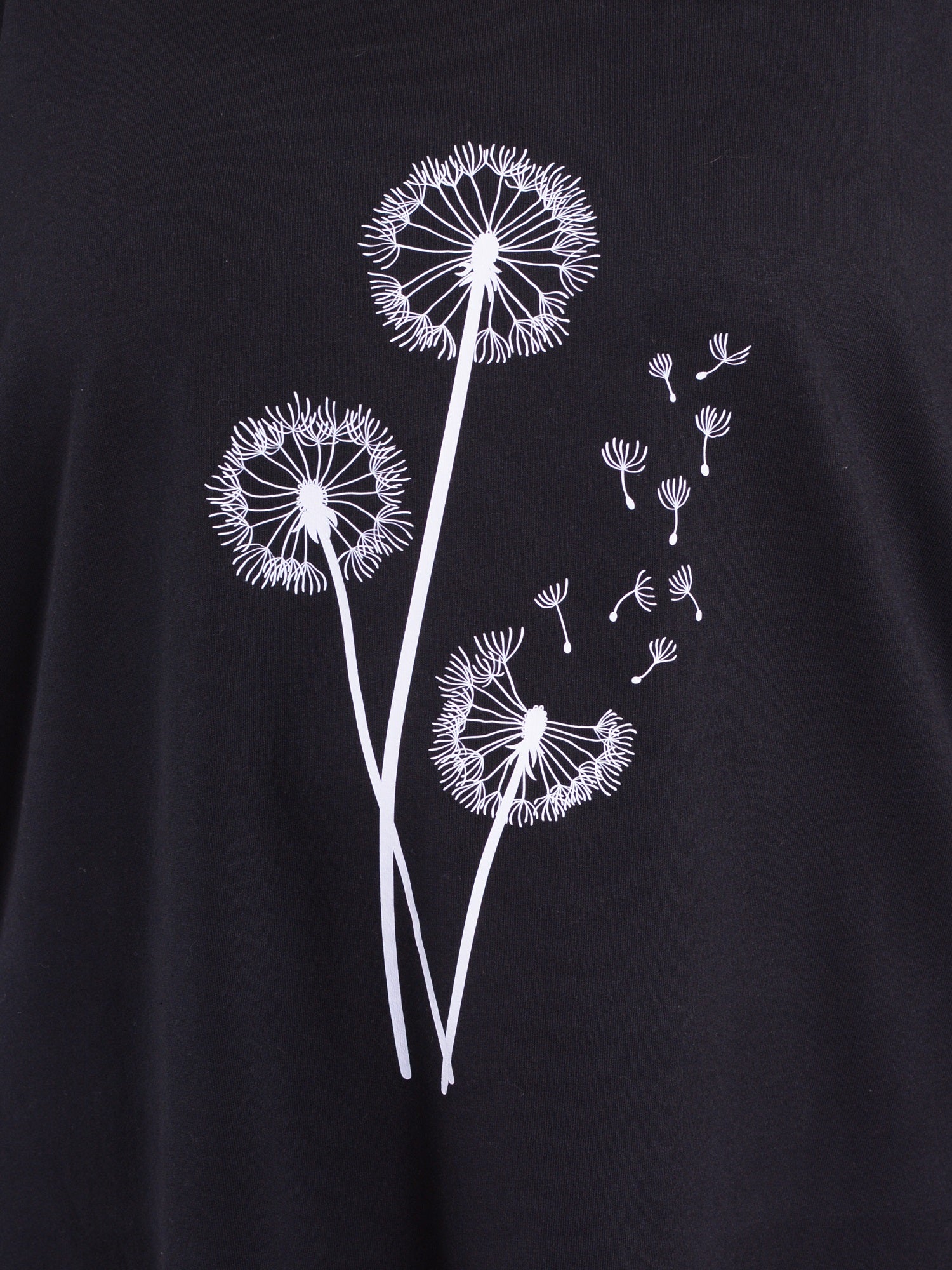 Oversized Sweathsirt - Dandelion Print - 9482, Tops & Shirts, Pure Plus Clothing, Lagenlook Clothing, Plus Size Fashion, Over 50 Fashion
