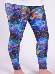 Leggings - Multi Galaxy - L63, Trousers, Pure Plus Clothing, Lagenlook Clothing, Plus Size Fashion, Over 50 Fashion